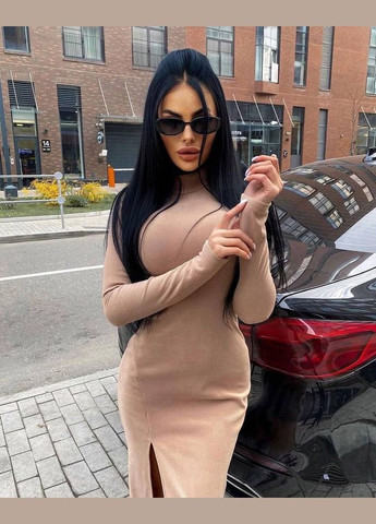 Бежева ділова, повсякденний, кежуал, джинсова сукня жіноча Україна однотонна