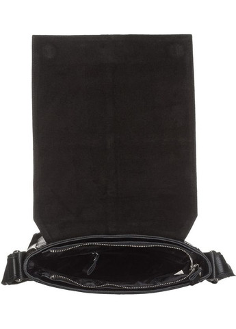 Шкіряна сумка крос боді чоловіча месенджер через плече чорна 00860 Shvigel (329196585)