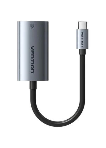 Перехідник USB Type-C--> Ethernet RJ45 1000Mb чорний Aluminum Alloy Type Vention (375659704)