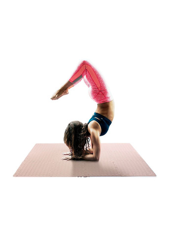 Татами мат 8 шт (30х30х1 см) ласточкин хвост бежевый EasyFit (365549682)