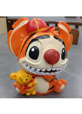 Детский набор для творчества рукоделия раскраски гипсовой фигурки персонажа 23 см с красками 12 цветов (481896-Prob) Стич Unbranded (368237568)