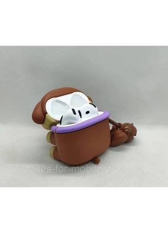 Силіконовий чохол для навушників у формі цуценятка No Brand AirPods 4 (391422099)