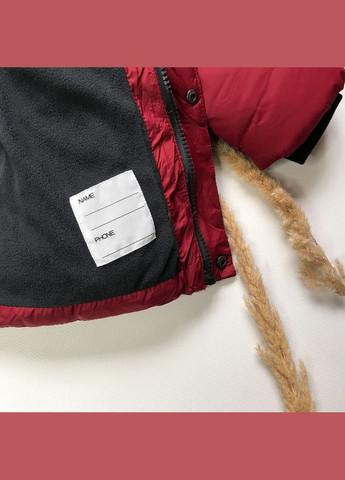 Червона зимова куртка 98 см червоний артикул л365 Zara