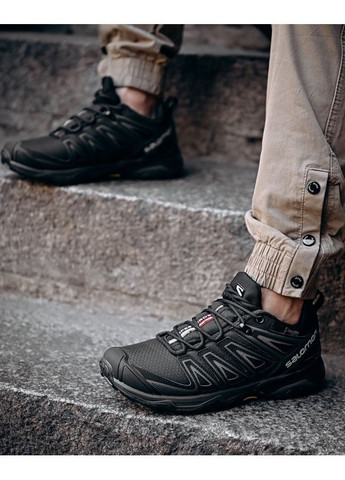 Чорні Осінні термо кросівки speedcross Salomon