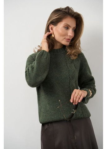 Оливковий (хакі) светр 2829 марсала Triko Bakh