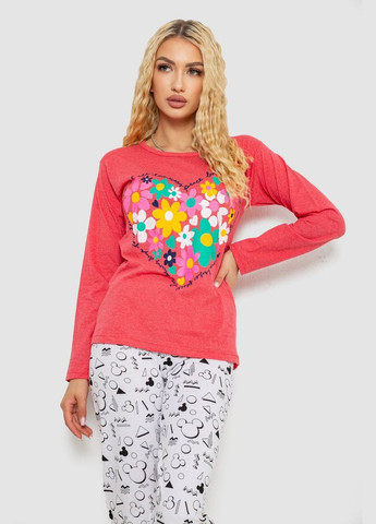 Коралова піжама жіноча з принтом,, 243r1051 Ager