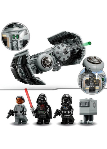 Конструктор Star Wars Бомбардировщик TIE 625 деталей (75347) Lego (281425726)