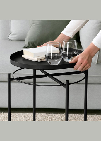 Підносний стіл ІКЕА GLADOM 45х53 см чорний (50411990) IKEA (267902126)