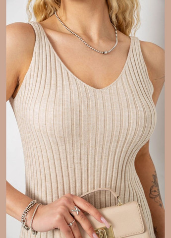 Бежева сукня в'язана однотонна,, 244r1795 Kulada