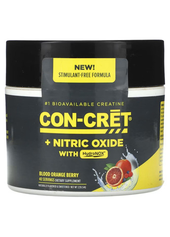Креатин Con-Cret +Nitric Oxide With HydroNOX 239.54 g (Blood Orange Berry) Stark Pharm (292555739)