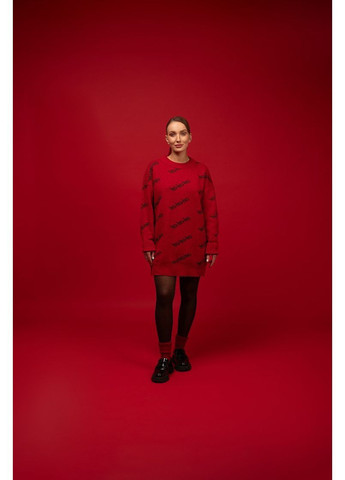 Красный свитшот "ho-ho-ho" Merge