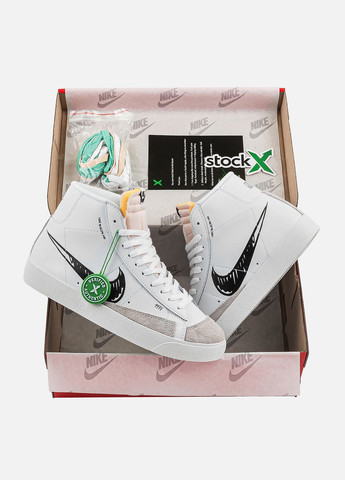 Білі Осінні кросівки чоловічі nike No Brand Blazer Mid 77 Sketch