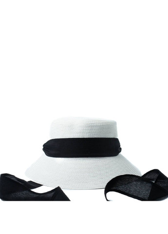 Шляпа клош женская бумага белая ЛЕЯ LuckyLOOK 444-454 (292668891)