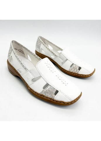 Rieker Туфли (р) Кожа 0-1-1-41385-80 белый з, германия — лето (364657810)