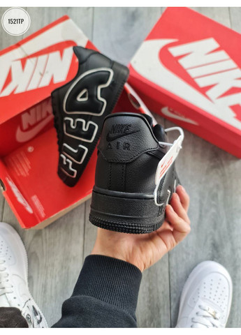 КРОССОВКИ ЖЕНСКИЕ NIKE AIR FORCE 1 LOW CACTUS PLANT FLEA MARKET BLACK НАЙК АИР ФОРС 1 ПРЕМИУМ No Brand чёрные демисезоны (369389482)