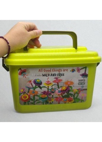 Конструктор "Квітковий сад" в контейнері (135 дет).28,5*20*18 см МІС (368771571)
