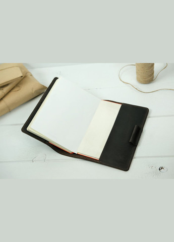 Шкіряна обкладинка для блокноту А5 Дизайн №1, натуральна Вінтажна шкіра, колір коричневий, відтінок Шоколад Berty (299397089)