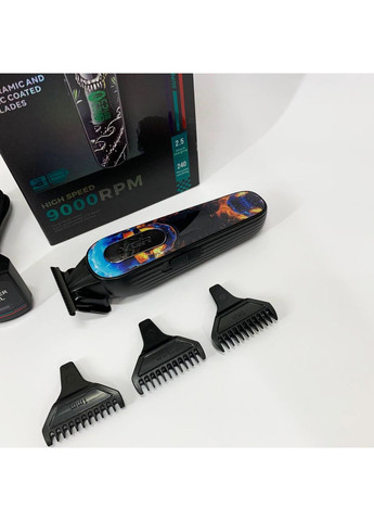 Тример акумуляторний для стрижки V-260 RED, 3 насадки, LED дисплей VGR (364665569)