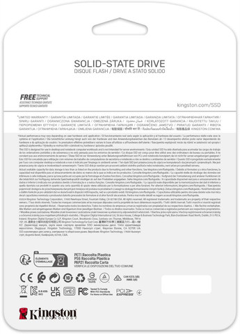 Накопичувач SSD 1TB M.2 NVMe NV3 M.2 2280 PCIe Gen4.0 x4 (SNV3S/1000G) Kingston (336957274)