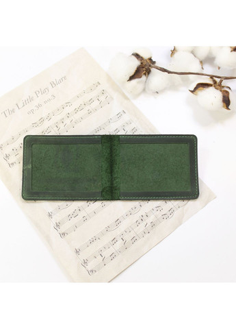 Обложка на удостоверение адвоката из натуральной кожи Crazy Horse зеленая No Brand (366239641)