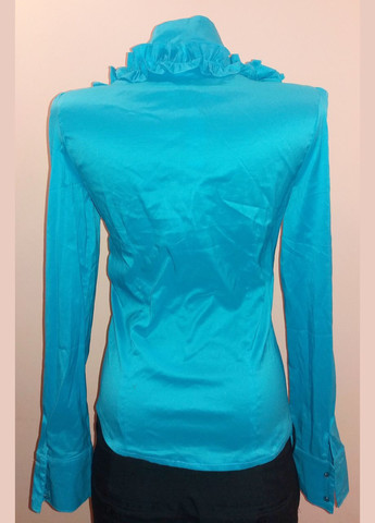 Голубая женская блузка с длинным рукавом р. 42 голубой TATU