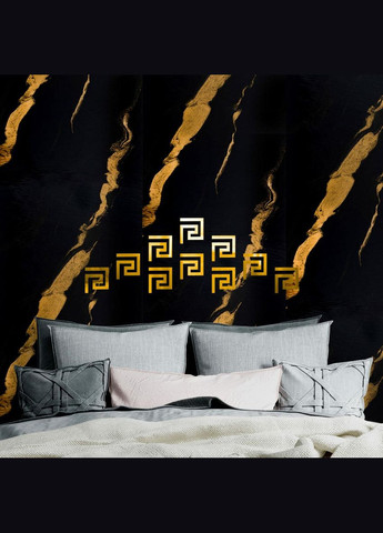 Дзеркальний декор акриловий самоклеючий золото,10шт (D) SW-00002507 Sticker Wall (332051361)