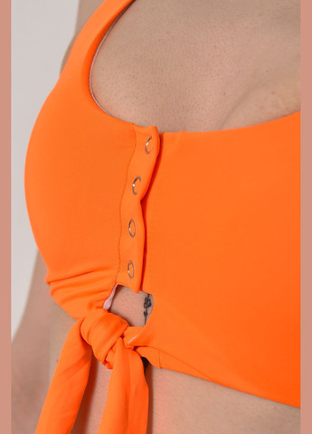 Помаранчевий літній купальник жіночий помаранчевого кольору чашка в бікіні Let's Shop