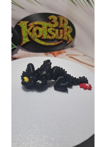 Рухлива флексі іграшка "Нічна фурія Беззубик" 3D друк No Brand (372186049)