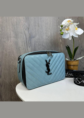 Стильна жіноча міні сумочка каркасна стьобана Блакитний No Brand (298996940)