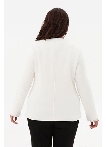 Белый женский жакет quin Garne однотонный - демисезонный