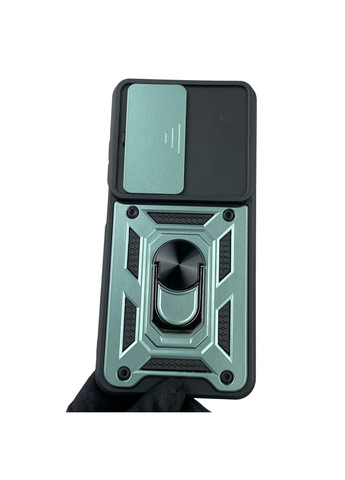 Чохол для C75 броньований з кільцем-тримачем підставкою зі шторкою на реалмі с75 зелений rg1 Realme (366387419)