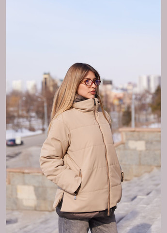 Темно-бежевая демисезонная куртка MN