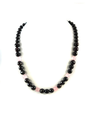 Намисто "Джанат" Гранат, Рожевий кварц Fursa fashion (322313330)