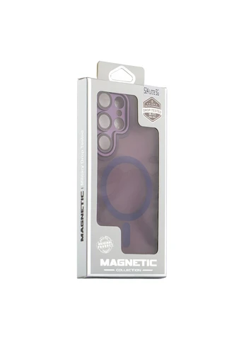 Чохол TPU+PC with Magsafe для Samsung Galaxy S25+ 5G (S936) Dark Purple No Brand Samsung Galaxy S25+ 5G (S936) (336149393)