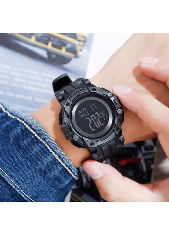 Годинник 1545BKBK Black-Black електронні чоловічі спортивні водонепроникні з будильником та секундоміром ProDobro (367267066)