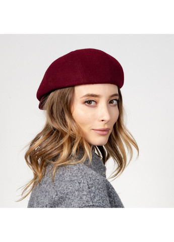Кепка восьмиклінка жіноча вовна бордова ЕЛЛА LuckyLOOK 610-620 (322792895)