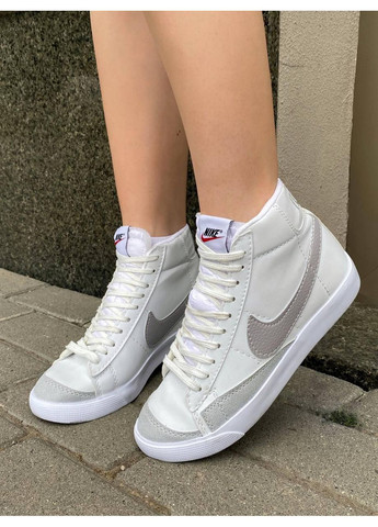 Бежевые демисезонные кроссовки мужские nike blazer 77 low ‘77 vintage white beige 2 найк блейзер No Brand