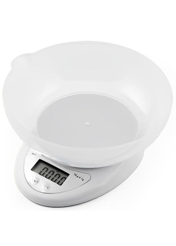 Весы кухонные электронные Kitchen B05-5 с чашей и экраном 1 г до 5 кг Белый No Brand (364274401)