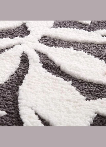 Коврик для ванной и душа коврик для ног в ванную комнату,микрофибра,атискользящий 40х60 см, с листьями No Brand (346532783)