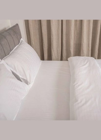 Простынь сатин страйп - 200x220 Белая Viluta (316450824)