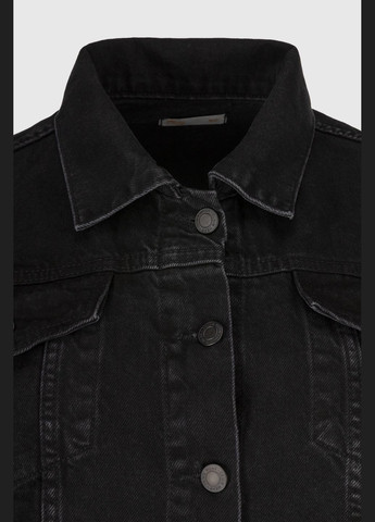 Черная демисезонная куртка джинсовая Zeo Basic
