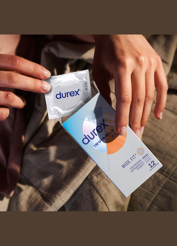Презервативи Дюрекс збільшеного розміру 12шт Durex Invisible XL (313103539)