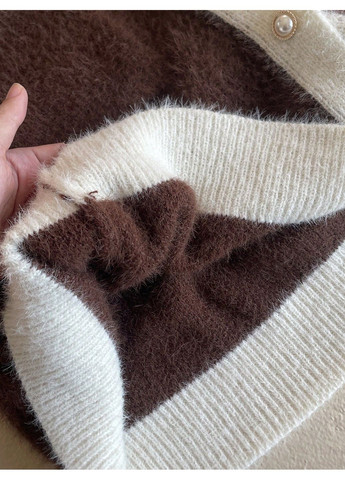 Коричневый демисезонный кардиган SHEIN