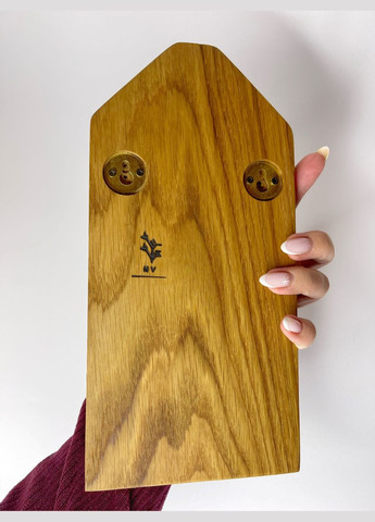 Кухонний декор Дерев'яна дубова відкривачка на стіну Коричневий 25 см х 12 см х 4.5 см Finding (324250395)