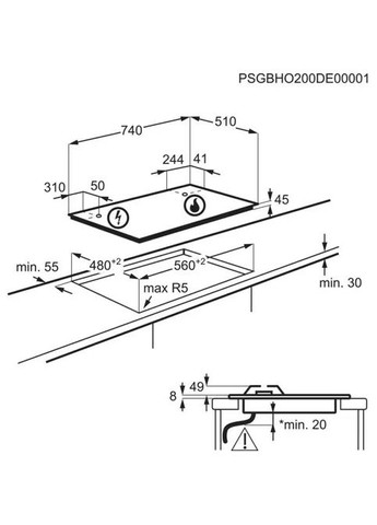 Варочная поверхность KGG75362K Electrolux (314848268)