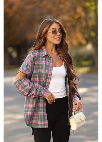 Трендвоа сорочка з розрізами на рукавах Vakko (370033379)