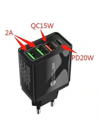 Зарядний пристрій QC470 (APD-36W01) (QC-470-BK) XoKo qc-470 (apd-36w01) (268143681)