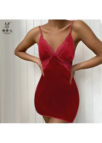 Шикарный женский пеньюар из мягкого атласа и чашечками. Атласный пеньюар с кружевом на бретелях China (360864162)