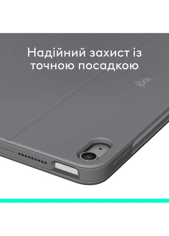 Чехол-клавиатура Combo Touch для Apple iPad Air 11" M2-M3 Oxford Grey (920-012636) Logitech (353304248)