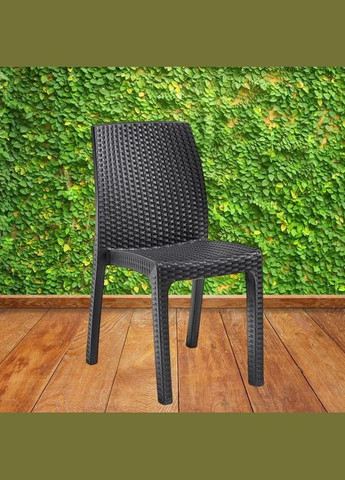 Стул садовый пластиковый Verona, графит Bica (329407762)